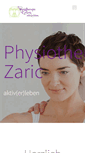 Mobile Screenshot of physiotherapie-zaric.de